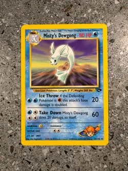 Pokemon TCG Cards Misty's Dewgong 54/132 Gym Challenge Uncommon NM-M - Image 1