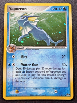 Vaporeon 6/17 POP Series 3 Promo Pokemon Card Holo Foil Rare Swirl Near Mint - Image 1