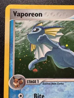 Vaporeon 6/17 POP Series 3 Promo Pokemon Card Holo Foil Rare Swirl Near Mint - Image 3