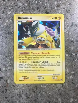 Pokemon TCG Cards Raikou 16/132 Secret Wonders Cracked Ice Holo - Image 1