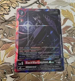 Digimon Card Game BlackWarGreymon ACE EX10-010 SR Sinister Order - Image 1