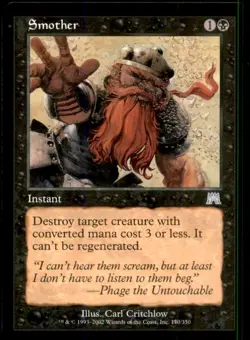 MTG Smother LP Light Play Onslaught [5176] - Image 1