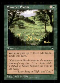 MTG Summer Bloom LP Light Play Visions [4474] - Image 1