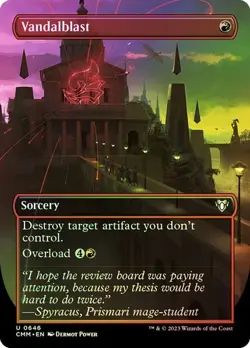 MTG - Vandalblast - Borderless - Foil - Commander Masters - Magic the Gathering - Image 1