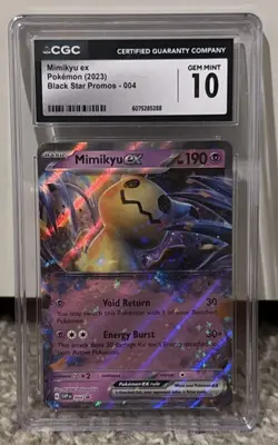 2023 Pokemon Mimikyu ex #004 - SV Black Star Promo - CGC 10 Gem Mint - Image 1