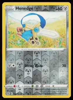 Honedge #133/192 Reverse Holo 2020 Pokemon Rebel Clash LP - Image 1