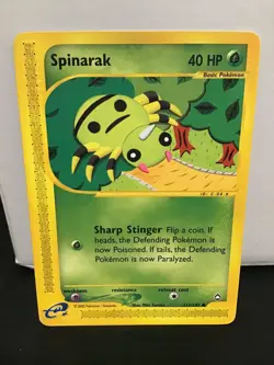Pokemon Aquapolis 111/147 SPINARAK Common - Image 1