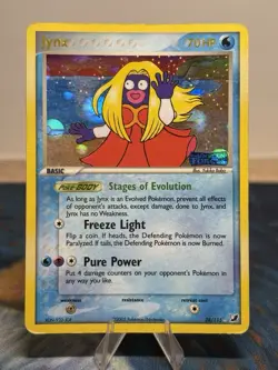Jynx 28/115 Rare Reverse Holo Stamped Ex Unseen Forces Set Pokemon Card - Image 1