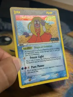 Jynx 28/115 Rare Reverse Holo Stamped Ex Unseen Forces Set Pokemon Card - Image 4
