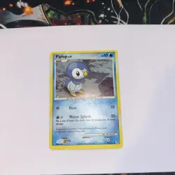 Piplup 93/130 Cosmos Holo Diamond and Pearl Pokemon TCG Card LP/MP Condition - Image 1