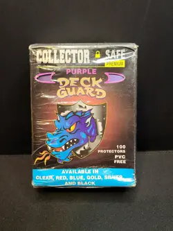 Collector Safe 100 Purple Premium Deck Guards NEW READ Protector Sleeves - Image 1