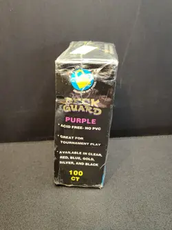 Collector Safe 100 Purple Premium Deck Guards NEW READ Protector Sleeves - Image 4