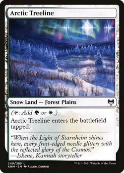 1x Arctic Treeline - Foil NM Eng MTG - Kaldheim - Image 1