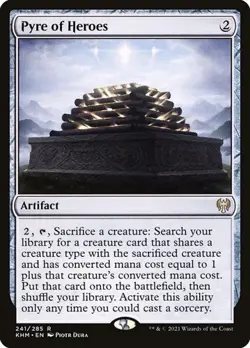 1x Pyre of Heroes NM Eng MTG - Kaldheim - Image 1