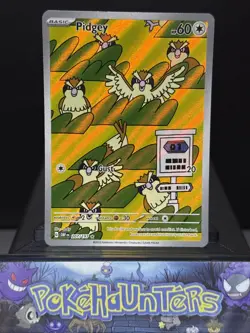 Pokemon Card Pidgey 207/197 Obsidian Flames Holo Illustration Rare Near Mint - Image 1
