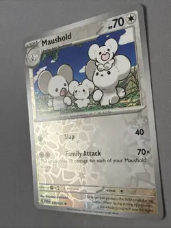 Pokemon TCG * SV Paldean Fates * 74/91 Maushold REVERSE HOLO Uncommon * FRESH PK - Image 4