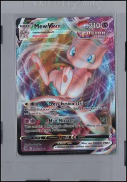 Pokemon Card Mew VMAX (114/264) Holo Rare VMAX Fusion Strike - Image 1