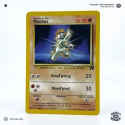 MACHOC 59/82 Team Rocket Edition 2 ED2 VF FR Carte Pokemon - Image 2