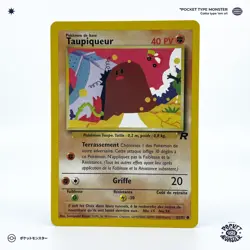 TAUPIQUEUR 52/82 Team Rocket Edition 2 ED2 VF FR Carte Pokemon - Image 2