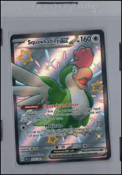 Pokemon Card Squawkabilly ex (223/091) Shiny Ultra Rare Paldean Fates - Image 1