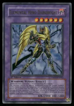 Yugioh! Elemental Hero Darkbright TAEV-EN042 Ultra Rare MP - Image 1