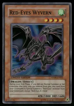 Yugioh! Red-Eyes Wyvern ANPR-ENSE2 Super Rare MP/HP - Image 1