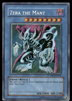 Yugioh! Zera the Mant PP01-EN011 Secret Rare MP - Image 1
