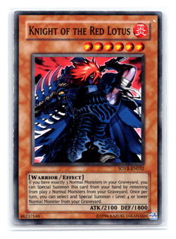 Knight of the Red Lotus - SOVR-EN032 - Super Rare - Yugioh MP - Image 1