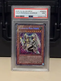 PSA 9 MINT 2025 Yu-Gi-Oh! Valkyrion the Magna Warrior #RP02-EN092 - Image 1