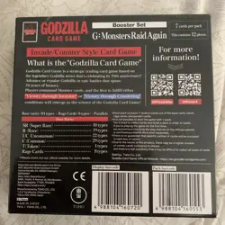Godzilla Card Game TCG - G: Monsters Raid Again Booster Set Box First Edition - Image 2