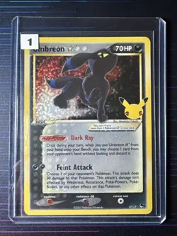 Umbreon Gold Star 17/17 Celebrations 25th Anniversary Pokemon Card TCG NM Lot:#1 - Image 1