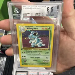 1999 Jungle 1st Edition 7 Nidoqueen Holo R BGS 8.5 Graded Pokemon Cards - Image 1