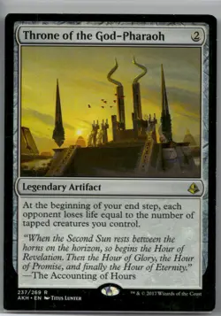 Lightly played Throne of the God-Pharaoh #237 Amonkhet W/Tracking - Image 1