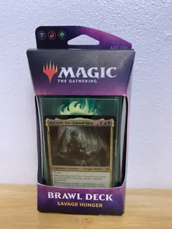 MTG Magic the Gathering: Throne of Eldraine Brawl Deck Savage Hunger Sealed 630509829798 - Image 1