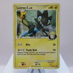 Pokemon TCG - Luxray GL 9/111 Rising Rivals Holo Rare - EXC - Image 2