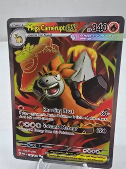 Pokemon TCG - Mega Camerupt ex Ultra Rare - 156/132 - ME01: Mega Evolution - NM - Image 1