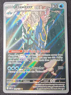 Clawitzer 141/132 Me01: Mega Evolution Holo Pokemon TCG NM - Image 1