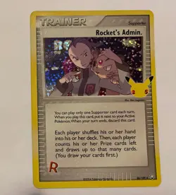 ROCKETS ADMIN 86/109 CELEBRATIONS POKEMON (HOLO RARE, NM) - Image 1