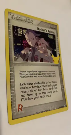 ROCKETS ADMIN 86/109 CELEBRATIONS POKEMON (HOLO RARE, NM) - Image 3