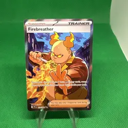 Pokemon Phantasmal Flames Firebreather 119/094 Full Art Trainer Ultra Rare NM - Image 1