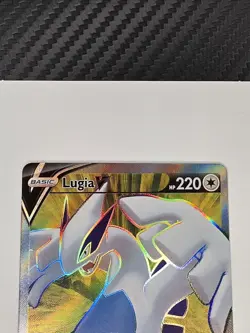 Lugia V 185/195 Sword & Shield Silver Tempest Holo Ultra Rare Pokemon TCG NM+ - Image 3