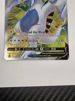 Lugia V 185/195 Sword & Shield Silver Tempest Holo Ultra Rare Pokemon TCG NM+ - Image 4