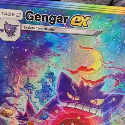 Pokemon Gengar ex Pocket TCG Custom Made Fan Art Holo With Texture - Image 3