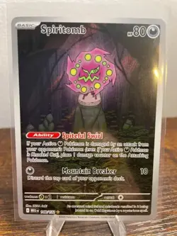 2025 Pokemon Mega Evolution Spiritomb illustration rare 148/132 - Image 1