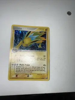 1x Pokemon Unseen Forces Jolteon - 8/115 - Holo Rare - Reverse Holo, Damaged - Image 2