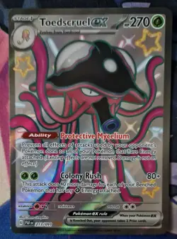 Pokemon TCG Toedscruel EX 213/091 Paldean Fates Shiny Ultra NM-Mint - Image 1