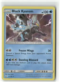 Pokemon Black Kyurem Holo Rare SM - Cosmic Eclipse 61/236 NM - Image 1