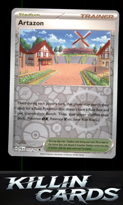 Reverse Holofoil Artazon 171/193 Pokemon Uncommon SV02: Paldea Evolved Card NM - Image 1