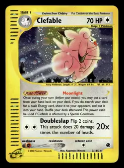 Clefable 7/165 Holo Rare Expedition Pokemon Card - Image 1