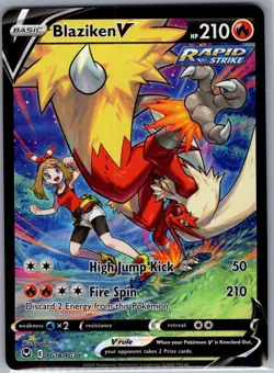 Blaziken V TG14/TG30 SWSH12: Silver Tempest Trainer Gallery - Pokemon Card - NM - Image 1